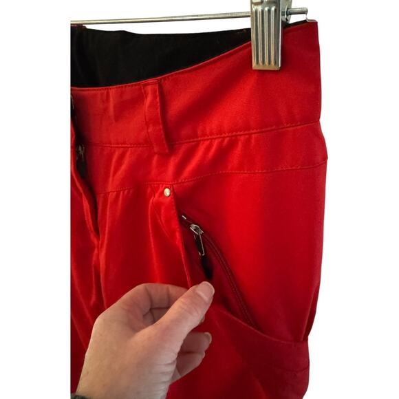Obermeyer Red Ladies ski snowboard pants Winter Wear style 15110 size 8 - Picture 7 of 16